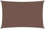 vidaXL Sonnensegel Oxford-Gewebe Rechteckig 2x5 m Braun 135809