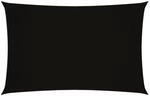 vidaXL Sonnensegel Oxford-Gewebe Rechteckig 2x5 m Schwarz 135754