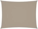 vidaXL Sonnensegel Oxford-Gewebe Rechteckig 3x4,5 m Taupe 135431