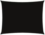 vidaXL Sonnensegel Oxford-Gewebe Rechteckig 3x4 m Schwarz 135760