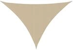 vidaXL Sonnensegel Oxford-Gewebe Dreieckig 3,5x3,5x4,9 m Beige 135175