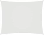 vidaXL Sonnensegel Oxford-Gewebe Rechteckig 6x7 m Wei&szlig; 135277