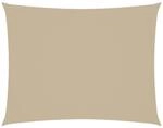 vidaXL Sonnensegel Oxford-Gewebe Rechteckig 6x8 m Beige 135168