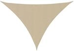 vidaXL Sonnensegel Oxford-Gewebe Dreieckig 3x4x5 m Beige 135173