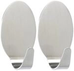 Wenko Maxi-Wandhaken Edelstahl matt 2er-Set