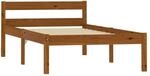 vidaXL Massivholzbett Honigbraun Kiefer 100x200 cm617215