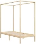 vidaXL Himmelbett-Gestell Massivholz Kiefer 100 x 200 cm617257