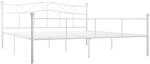 vidaXL Bettgestell Wei&szlig; Metall 180x200 cm618290