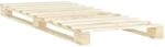 vidaXL Palettenbett Massivholz Kiefer 100x200 cm619002