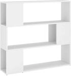 vidaXL B&uuml;cherregal Raumteiler Wei&szlig; 100x24x94 cm