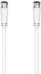 Hama Antennen-Kabel SAT-Anschlusskabel F-Stecker/F-Stecker 90 dB Wei&szlig; 5 m