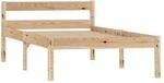 vidaXL Massivholzbett Kiefer 100x200 cm617197