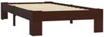 vidaXL Massivholzbett Dunkelbraun Kiefer 90x200 cm617304