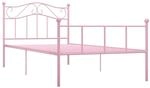 vidaXL Bettgestell Rosa Metall 90x200 cm Modell 1618306