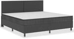 vidaXL Boxspring-Bettgestell Grau Stoff 200x200 cm621163