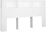 vidaXL Kopfteil mit Ablagen Wei&szlig; 180x18,5x104,5 cm 811943