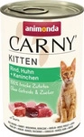 Carny Katzen-Nassfutter Kitten Rind und Huhn und Kaninchen 400 g, Grundpreis:...