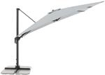 Doppler Ampelschirm 310 cm x 210 cm Hellgrau mit Kurbelmechanik