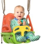 Outsunny 3-in-1 Babyschaukel mit Verstellbarem Seil