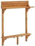 vidaXL Balkon-Stehtisch 90x37x122,5 cm Massivholz Akazie