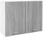 vidaXL H&auml;ngeschrank Grau Sonoma 80x31x60 cm Holzwerkstoff