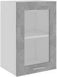 vidaXL H&auml;ngeglasschrank Betongrau 40x31x60 cm Holzwerkstoff