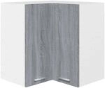 vidaXL Eck-H&auml;ngeschrank Grau Sonoma 57x57x60 cm Holzwerkstoff
