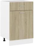 vidaXL Schubunterschrank Lyon Sonoma-Eiche 50x46x81,5 cm Holzwerkstoff 801223