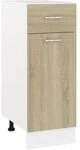 vidaXL Schubunterschrank Lyon Sonoma-Eiche 30x46x81,5 cm Holzwerkstoff 801207