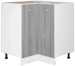 vidaXL K&uuml;chenschrank Grau Sonoma 75,5x75,5x80,5 cm Holzwerkstoff