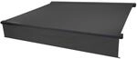 MCW Kassetten-Markise H124 Volant Ausfahrbar 4x3m Polyester Anthrazit Anthrazit