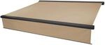 MCW Kassetten-Markise H124 Volant Ausfahrbar 4x3m Polyester Creme Anthrazit