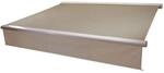 MCW Kassetten-Markise H124 Volant Ausfahrbar 4x3m Polyester Sand