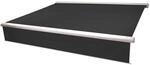 MCW Kassetten-Markise H124 Volant Ausfahrbar 5x3m Polyester Anthrazit