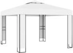 vidaXL Pavillon mit Doppeldach 3 x 3 m Wei&szlig;