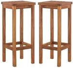 vidaXL Barhocker 2 Stk Massivholz Akazie 44016