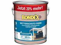 Bondex Wetterschutz-Farbe RAL 7016 Anthrazitgrau - 3 l reicht für ca. 27 m2