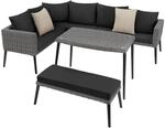 Tectake Aluminium Rattan Lounge Lounge Pula Wetterfest und Uv Best&auml;ndig Dicke...