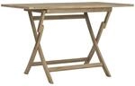 vidaXL Gartentisch Klappbar Grau 120x70x75 cm Massivholz Teak 362763