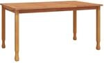vidaXL Garten-Esstisch 150x90x75 cm Massivholz Teak 316606