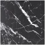 vidaXL Tischplatte Schwarz 30x30 cm 6 mm Hartglas in Marmoroptik 322268
