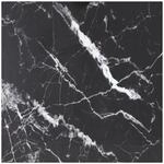vidaXL Tischplatte Schwarz 70x70 cm 6 mm Hartglas in Marmoroptik 322272