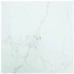 vidaXL Tischplatte Wei&szlig; 50x50 cm 6 mm Hartglas in Marmoroptik 322254