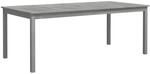 vidaXL Gartentisch Grau 200x100x75 cm Massivholz Akazie 318745
