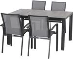 Siena Garden Dining-Set Velia 5-teilig 4 x Sessel 1 x Tisch