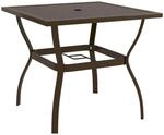 vidaXL Gartentisch Braun 81,5x81,5x72 cm Stahl 312279