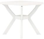 vidaXL Bistrotisch Wei&szlig; 70x70x72 cm Kunststoff 48799