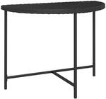 vidaXL Gartentisch Schwarz 100x50x75 cm Poly Rattan 316652