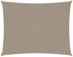 vidaXL Sonnensegel Oxford-Gewebe Rechteckig 6x8 m Taupe 135443
