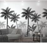 Marburg Vliestapete Floral Palme Schwarz-Wei&szlig; 270 cm x 159 cm FSC&reg;